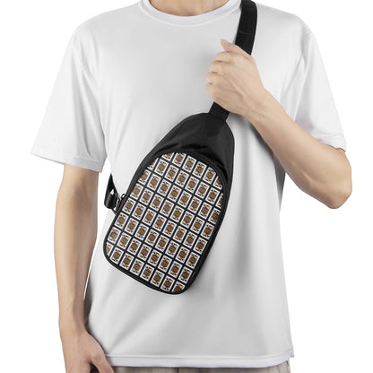 Jack Of Spades Pattern Print Chest Bag