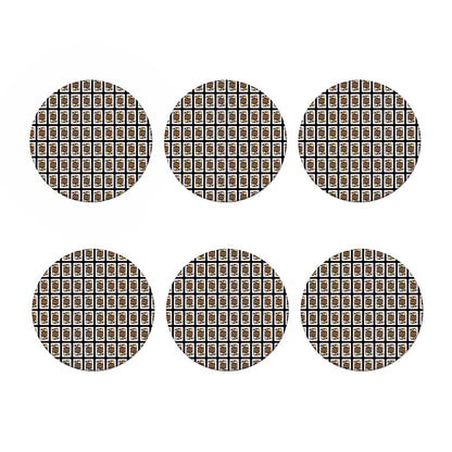 Jack Of Spades Pattern Print Coaster Set