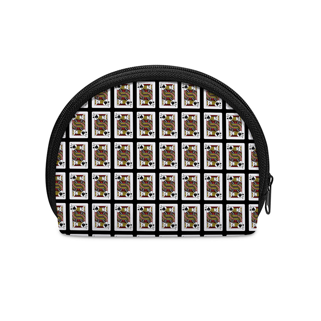 Jack Of Spades Pattern Print Coin Purse