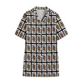 Jack Of Spades Pattern Print Cotton Hawaiian Shirt