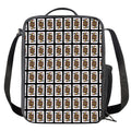 Jack Of Spades Pattern Print Crossbody Lunch Bag