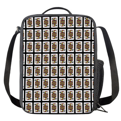 Jack Of Spades Pattern Print Crossbody Lunch Bag