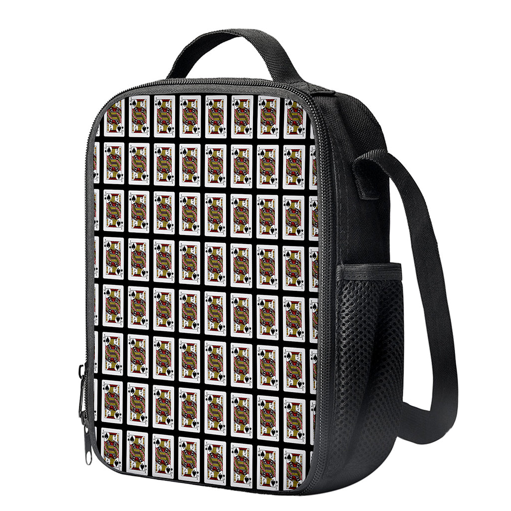 Jack Of Spades Pattern Print Crossbody Lunch Bag