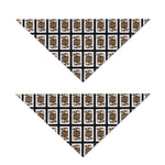Jack Of Spades Pattern Print Dog Bandana