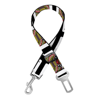 Jack Of Spades Pattern Print Dog Seat Belt
