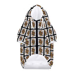 Jack Of Spades Pattern Print Dog Zip Up Hoodie