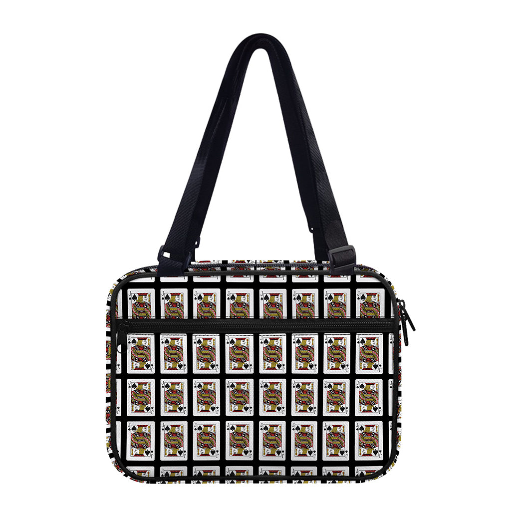 Jack Of Spades Pattern Print Double Strap Bible Bag