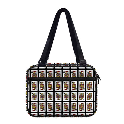 Jack Of Spades Pattern Print Double Strap Bible Bag