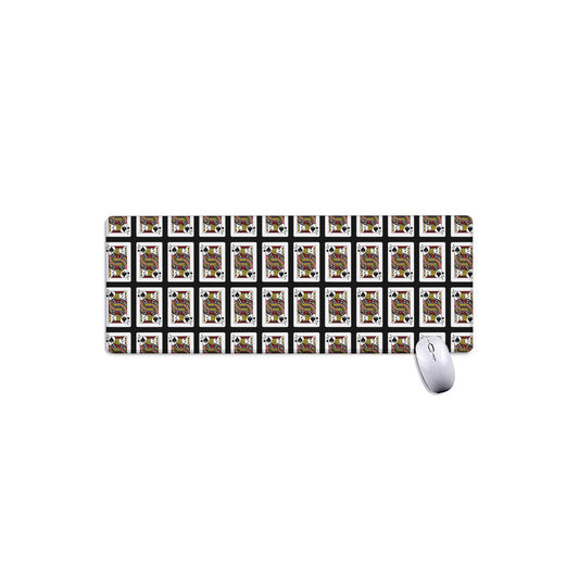 Jack Of Spades Pattern Print Extended Mouse Pad