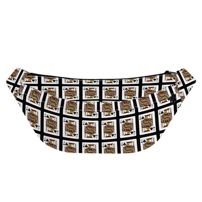 Jack Of Spades Pattern Print Fanny Pack