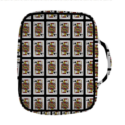 Jack Of Spades Pattern Print Front Pocket Bible Bag