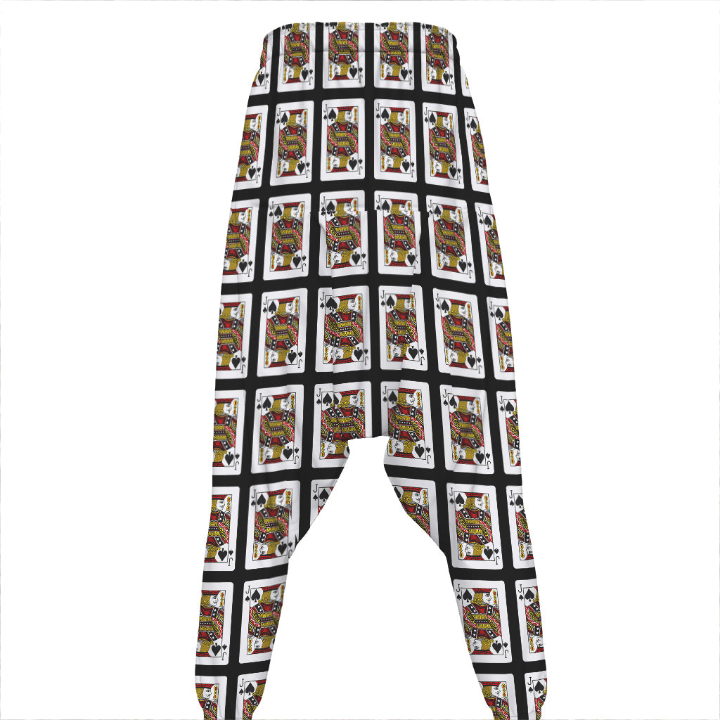 Jack Of Spades Pattern Print Hammer Pants