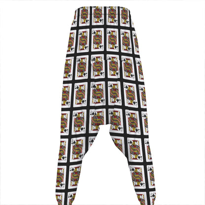 Jack Of Spades Pattern Print Hammer Pants