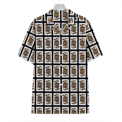 Jack Of Spades Pattern Print Hawaiian Shirt
