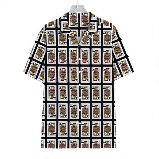 Jack Of Spades Pattern Print Hawaiian Shirt