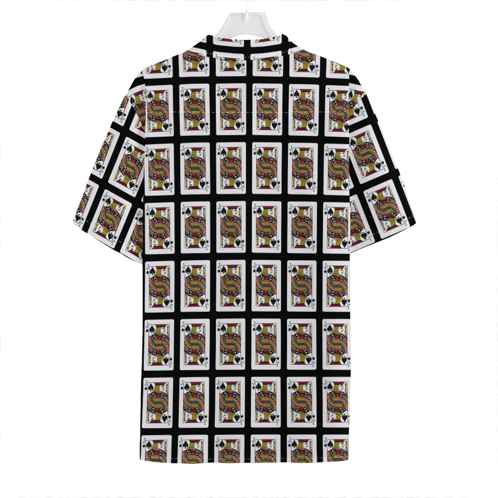 Jack Of Spades Pattern Print Hawaiian Shirt