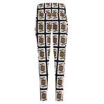 Jack Of Spades Pattern Print High-Waisted Pocket Leggings
