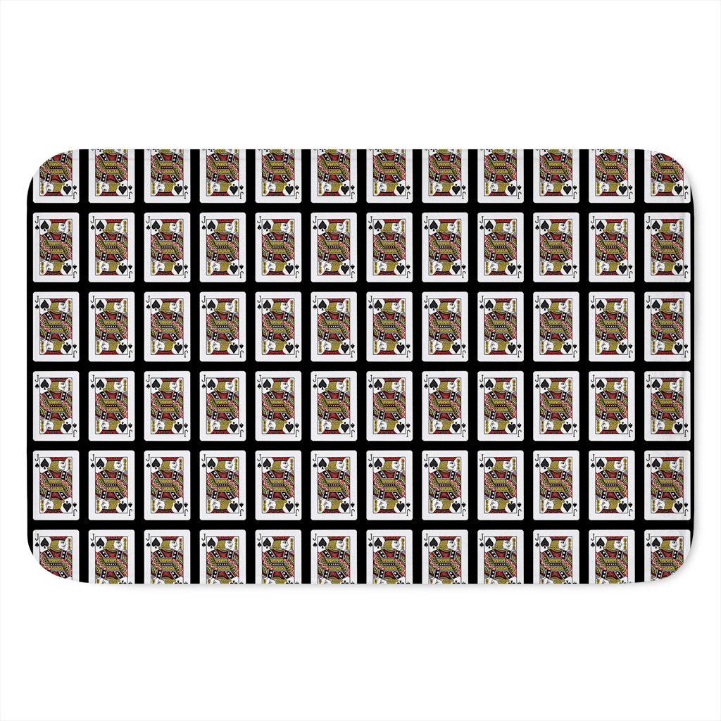 Jack Of Spades Pattern Print Indoor Door Mat