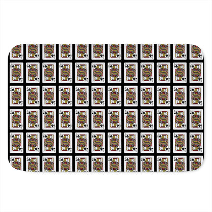 Jack Of Spades Pattern Print Indoor Door Mat