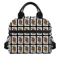 Jack Of Spades Pattern Print Insulated Lunch Bag