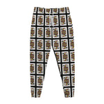 Jack Of Spades Pattern Print Jogger Pants