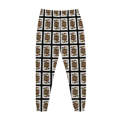 Jack Of Spades Pattern Print Jogger Pants