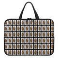 Jack Of Spades Pattern Print Laptop Sleeve With Handle