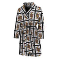 Jack Of Spades Pattern Print Men's Bathrobe