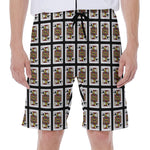 Jack Of Spades Pattern Print Men's Beach Shorts