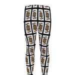 Jack Of Spades Pattern Print Men's leggings