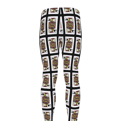 Jack Of Spades Pattern Print Men's leggings