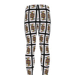 Jack Of Spades Pattern Print Men's leggings