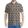 Jack Of Spades Pattern Print Men's Polo Shirt