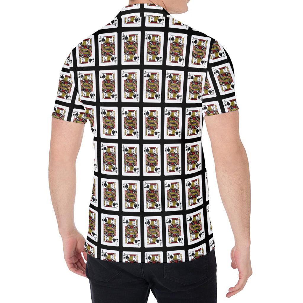 Jack Of Spades Pattern Print Men's Shirt