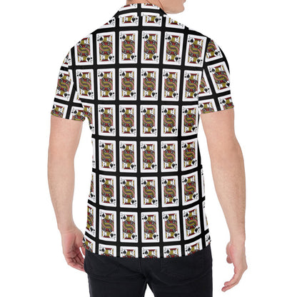 Jack Of Spades Pattern Print Men's Shirt