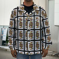 Jack Of Spades Pattern Print Men's Shirt Jacket