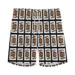 Jack Of Spades Pattern Print Men's Sports Shorts