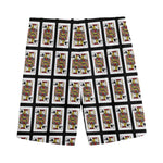 Jack Of Spades Pattern Print Men's Sports Shorts