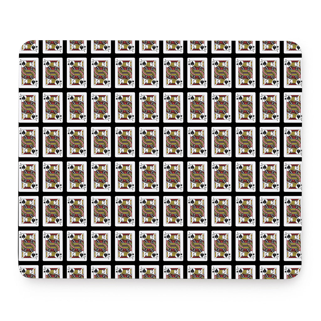 Jack Of Spades Pattern Print Mouse Pad