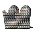 Jack Of Spades Pattern Print Oven Mitts