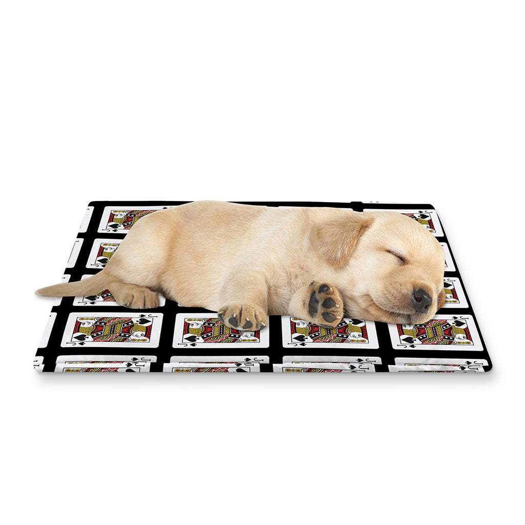 Jack Of Spades Pattern Print Pet Cooling Mat Cover