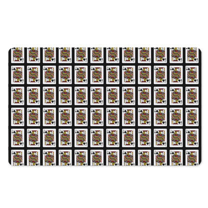Jack Of Spades Pattern Print Polyester Doormat