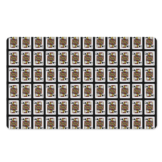 Jack Of Spades Pattern Print Polyester Doormat