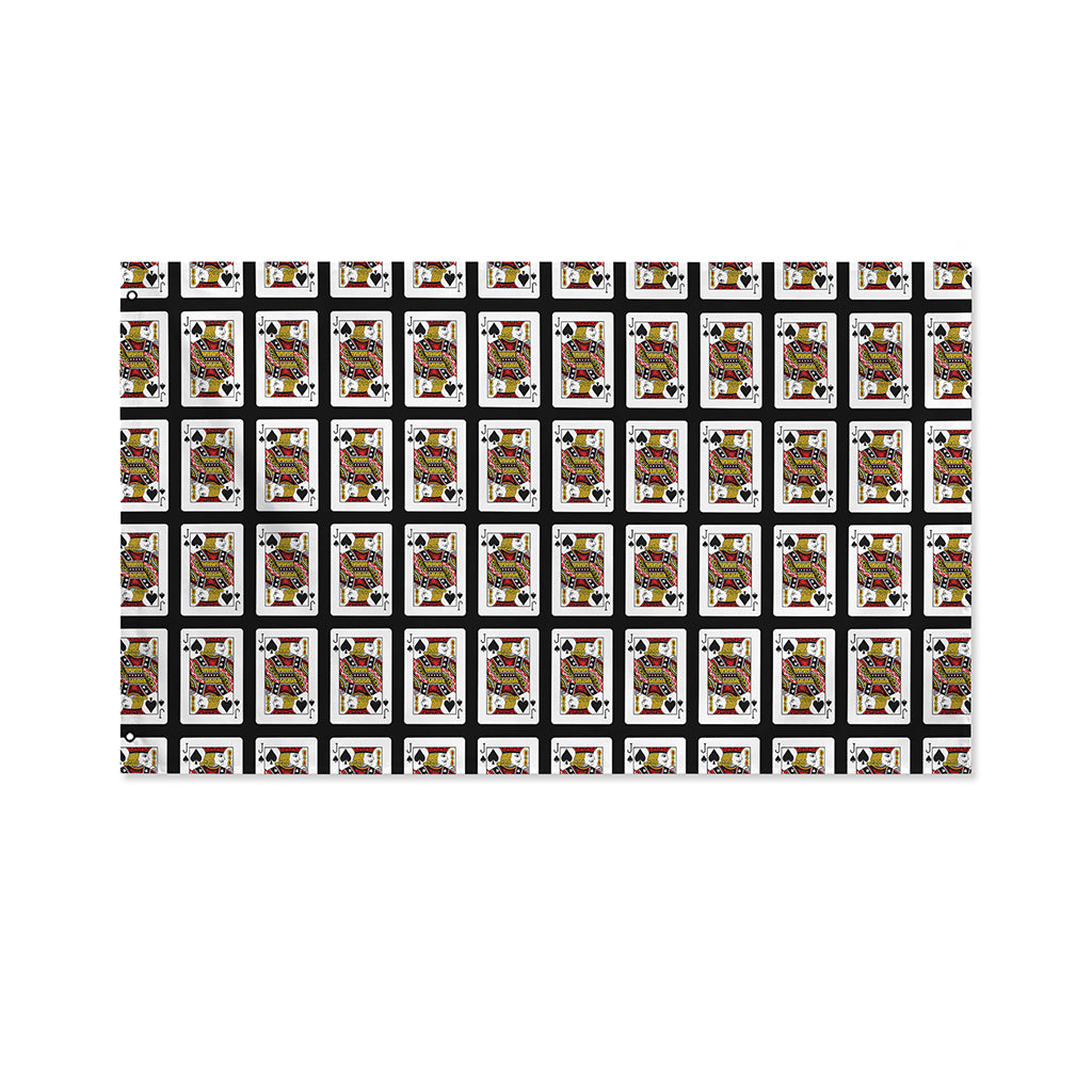 Jack Of Spades Pattern Print Polyester Flag