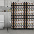 Jack Of Spades Pattern Print Polyester Shower Curtain