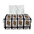 Jack Of Spades Pattern Print Rectangle Tissue Box Cover