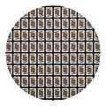 Jack Of Spades Pattern Print Round Blanket
