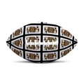 Jack Of Spades Pattern Print Rugby Ball