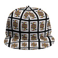 Jack Of Spades Pattern Print Snapback Cap