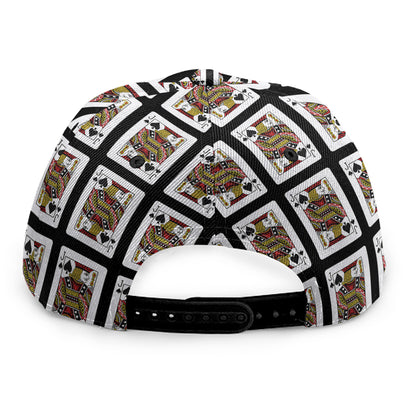 Jack Of Spades Pattern Print Snapback Cap